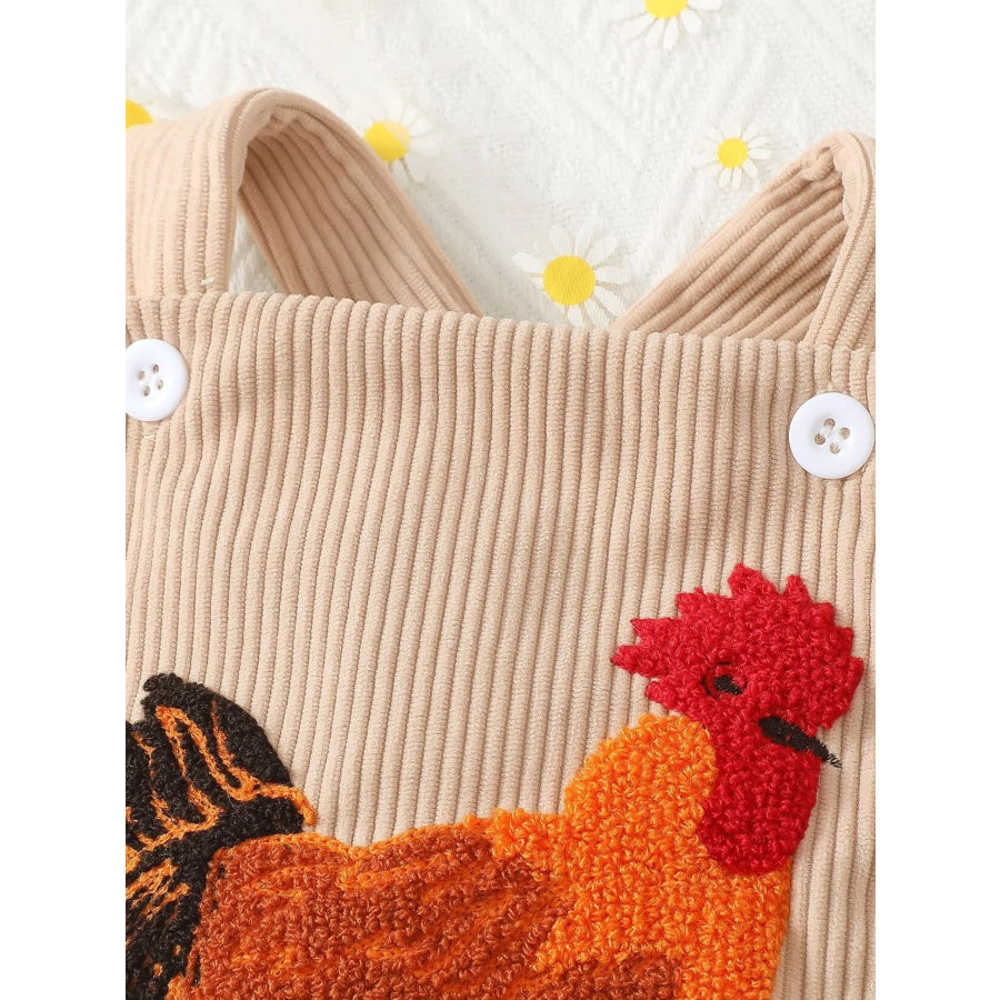 Children’s Chicken Corduroy One-Piece Apparel and Accessories