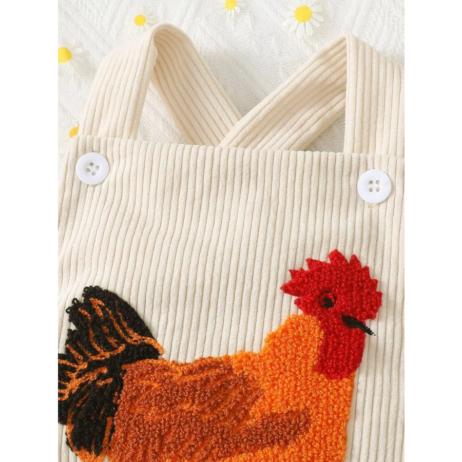 Children’s Chicken Corduroy One-Piece Apparel and Accessories