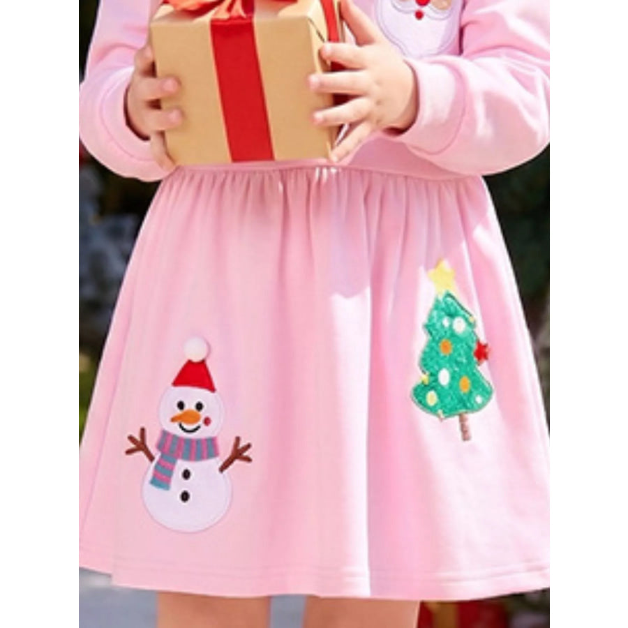 Children’s Christmas Embroidered Sweatshirt Dress Apparel and Accessories