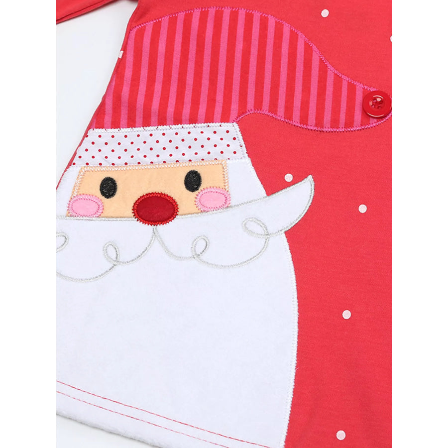 Children’s Christmas Santa Long Sleeve Dress Apparel and Accessories