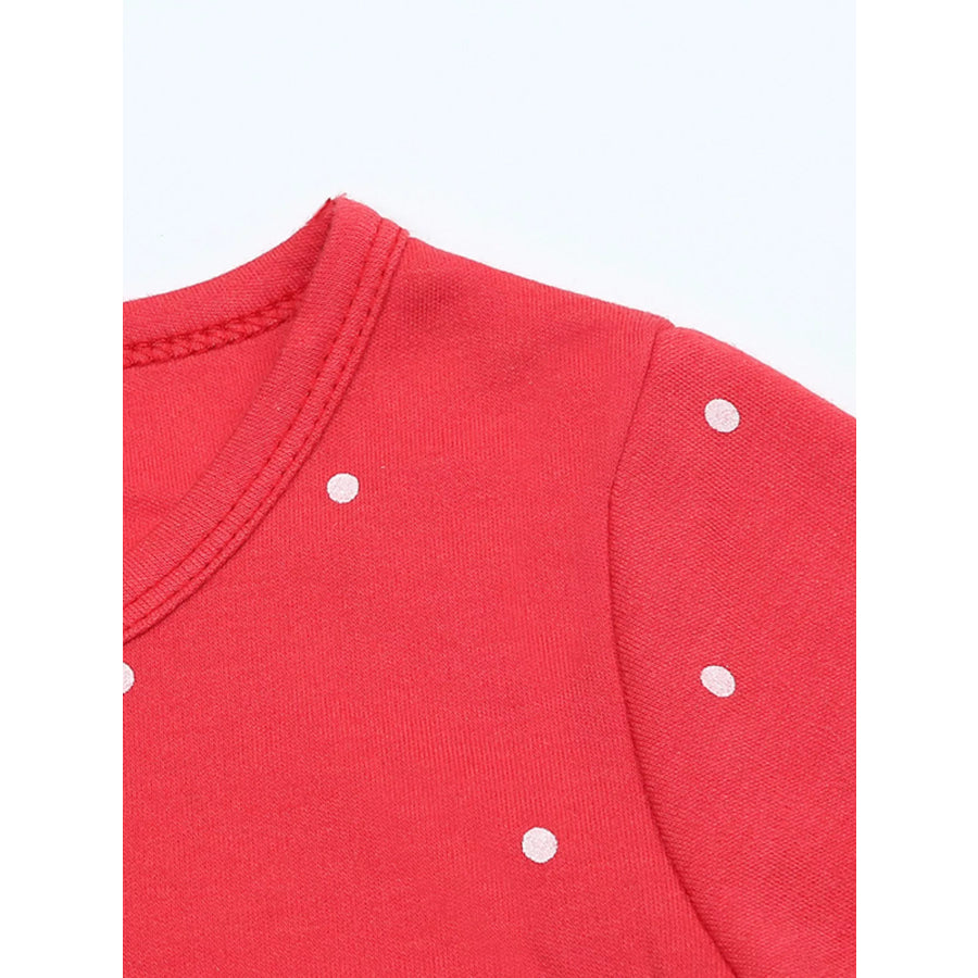 Children’s Christmas Santa Long Sleeve Dress Apparel and Accessories