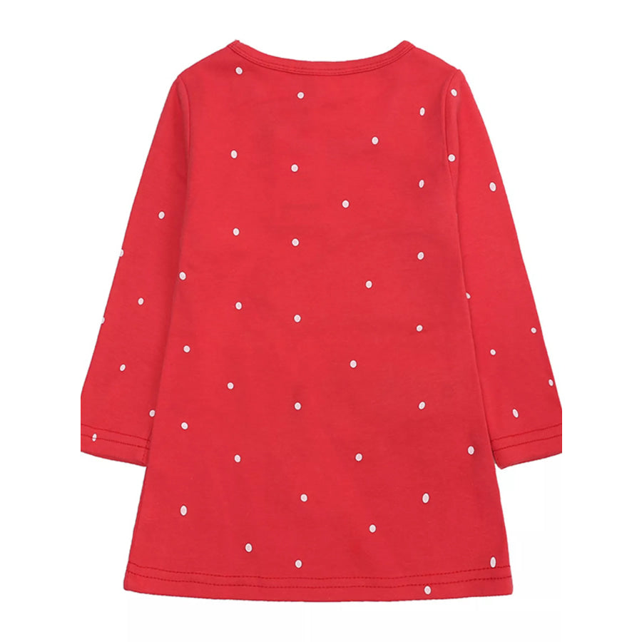 Children’s Christmas Santa Long Sleeve Dress Apparel and Accessories