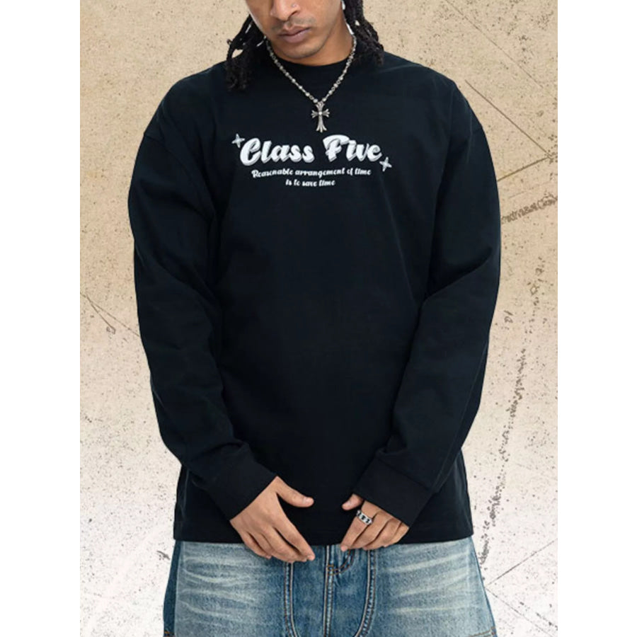 Children’s Class Five Graphic Long Sleeve T-Shirt Black / S Apparel and Accessories