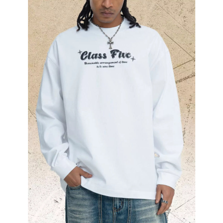Children’s Class Five Graphic Long Sleeve T-Shirt White / S Apparel and Accessories