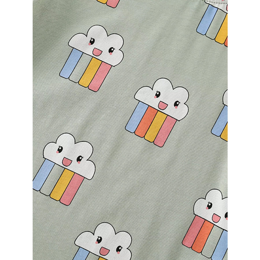 Children’s Cloud Rainbow Print T-Shirt Apparel and Accessories