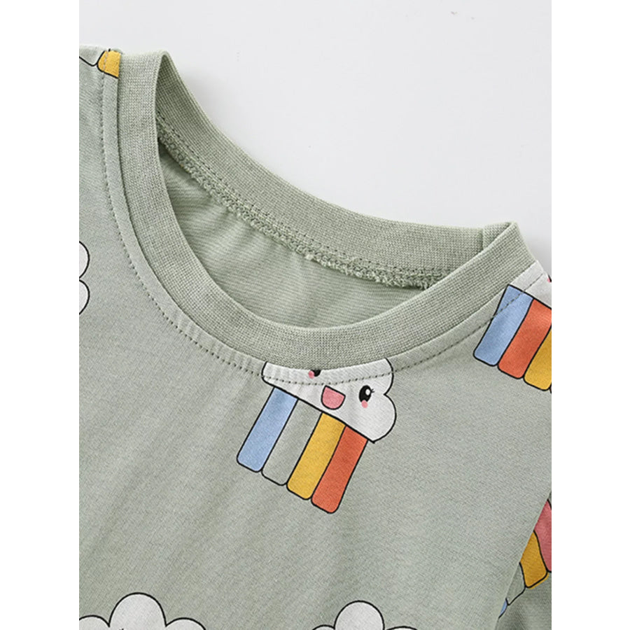 Children’s Cloud Rainbow Print T-Shirt Apparel and Accessories