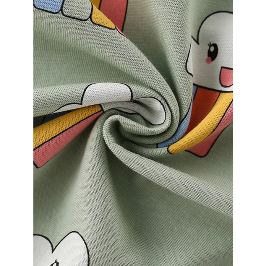 Children’s Cloud Rainbow Print T-Shirt Apparel and Accessories