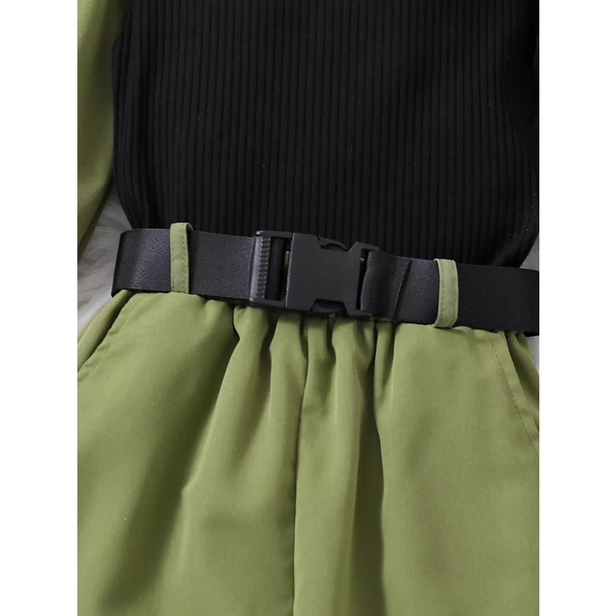 Children’s Color Block Top and Pants Set Apparel and Accessories