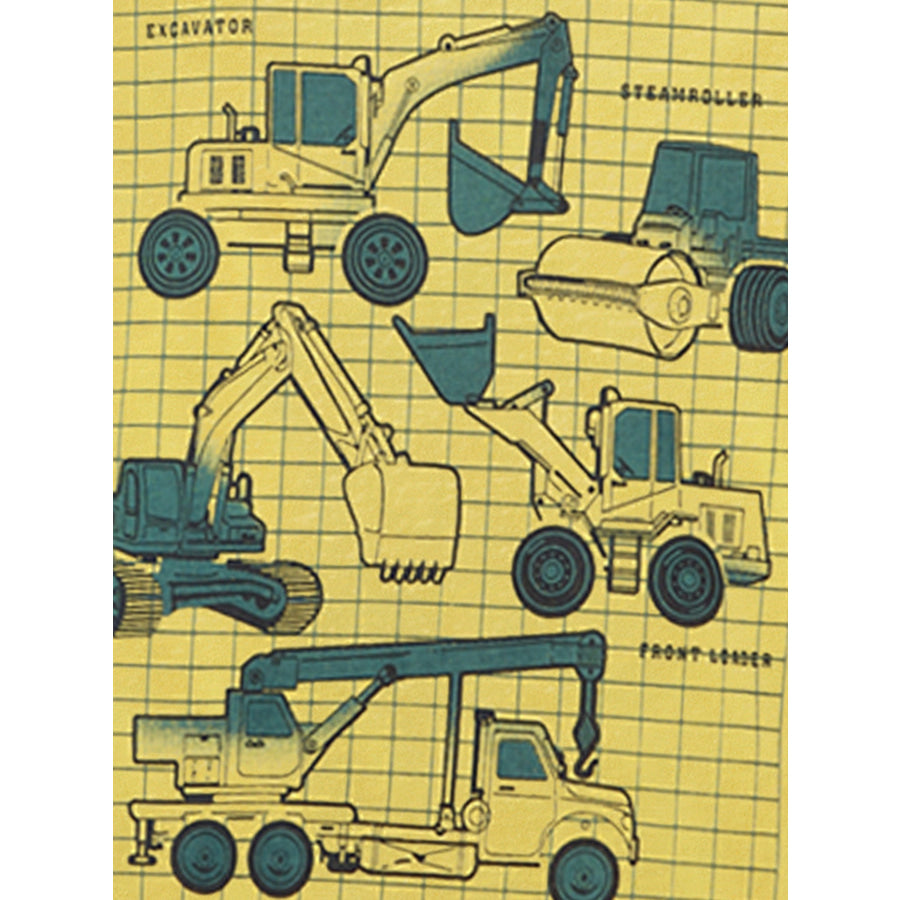 Children’s Construction Vehicle Graphic Short Sleeve T-Shirt Apparel and Accessories