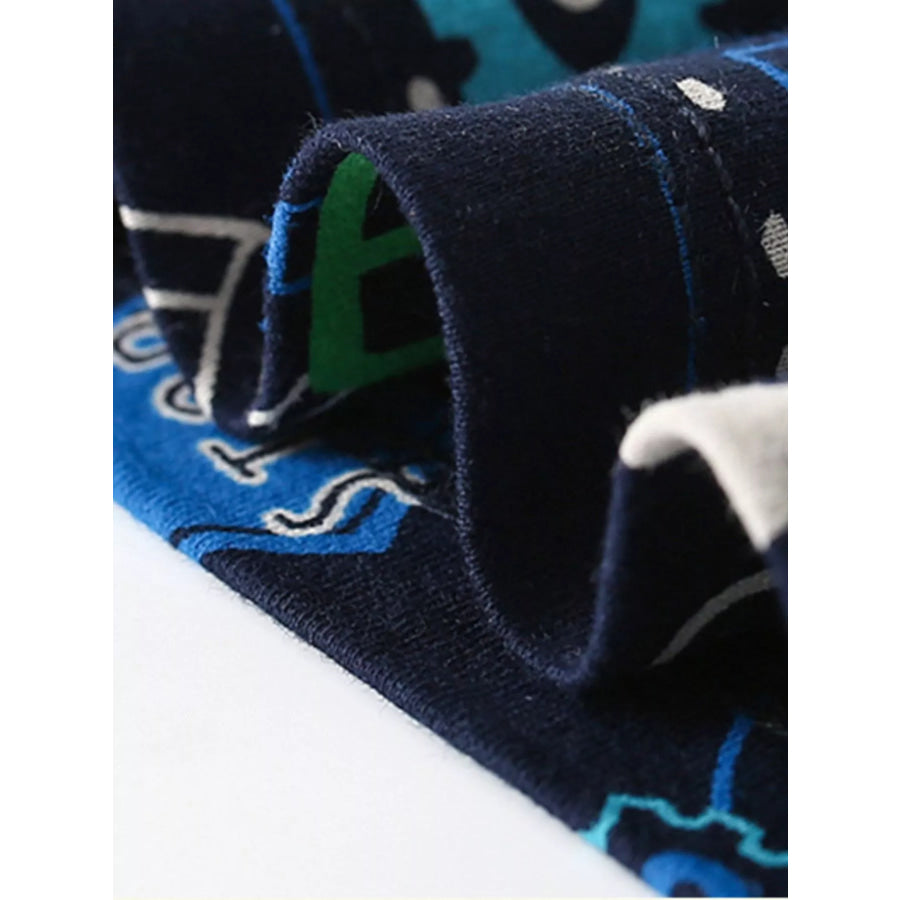 Children’s Construction Vehicle Print Short Sleeve T-Shirt Apparel and Accessories