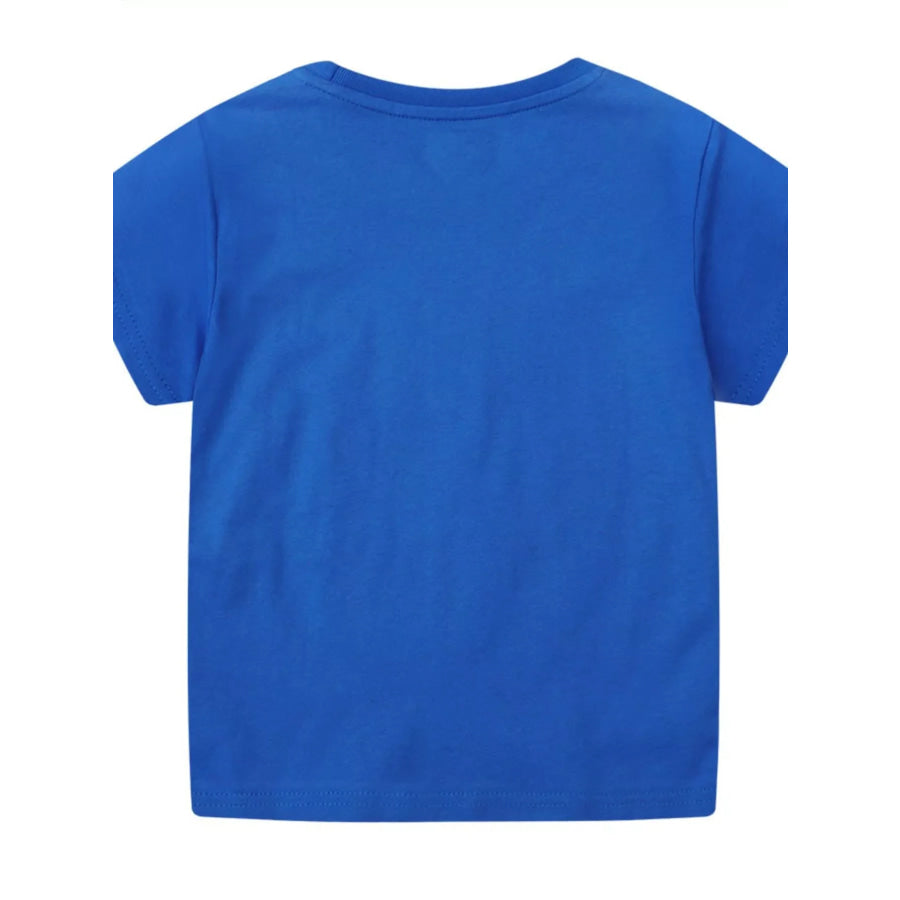Children’s Construction Vehicles Crew Neck T-Shirt Apparel and Accessories