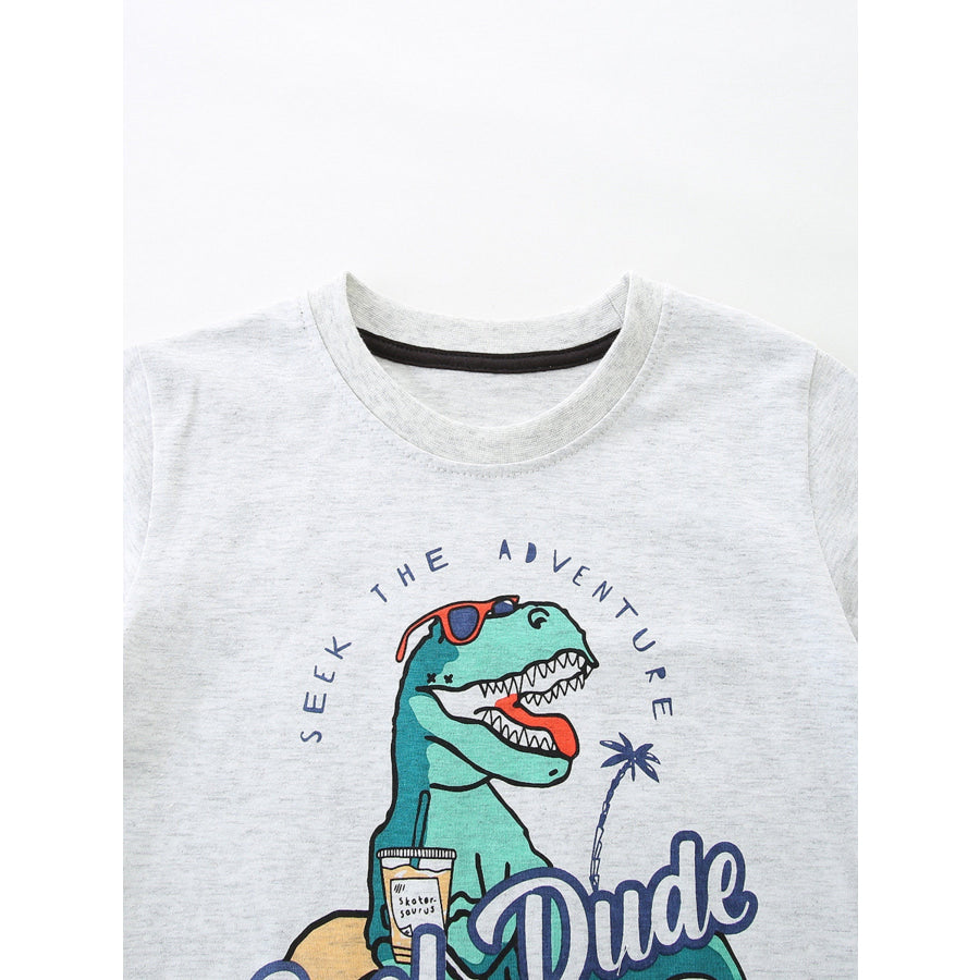 Children’s Cool Dude Dinosaur Graphic T-Shirt Apparel and Accessories