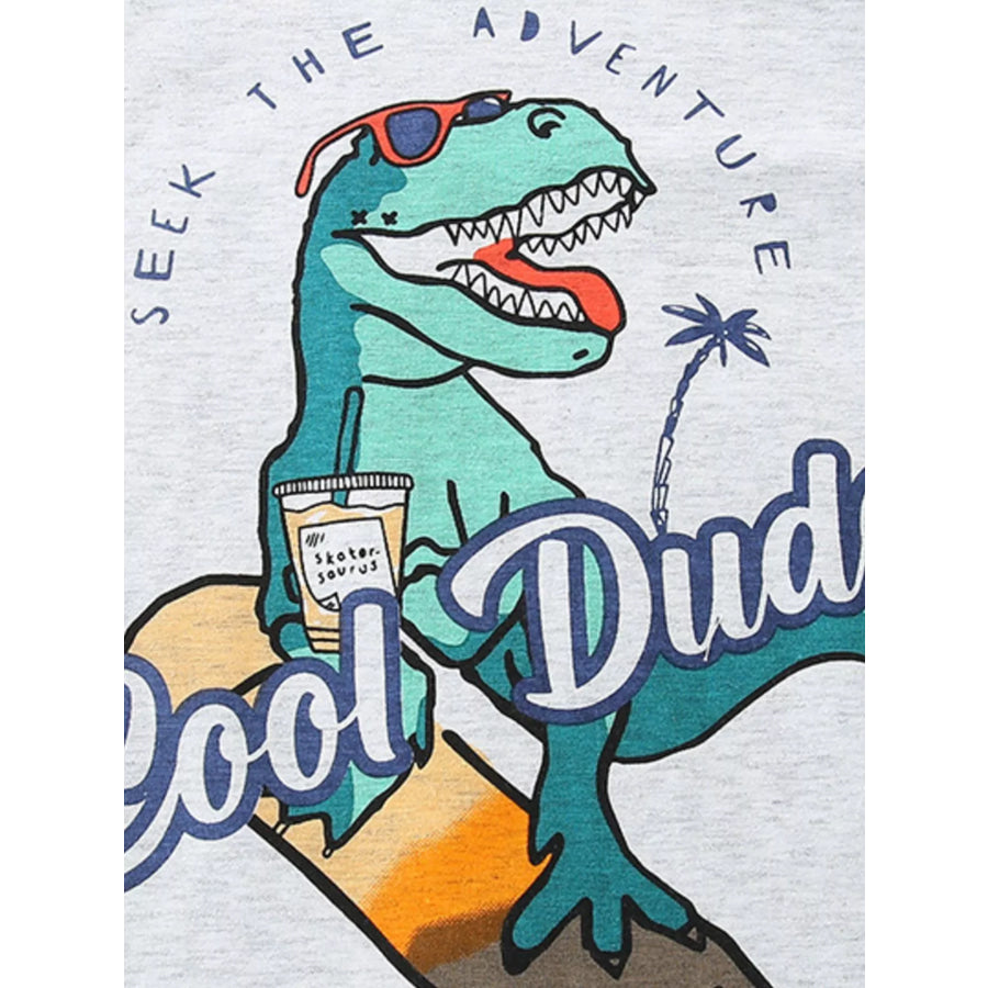 Children’s Cool Dude Dinosaur Graphic T-Shirt Apparel and Accessories