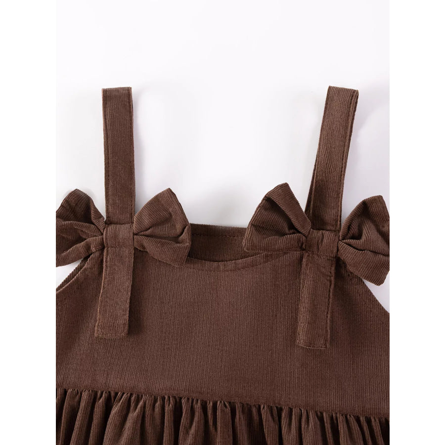 Children’s Corduroy Dress and Ruffle Collar Blouse Set Apparel Accessories