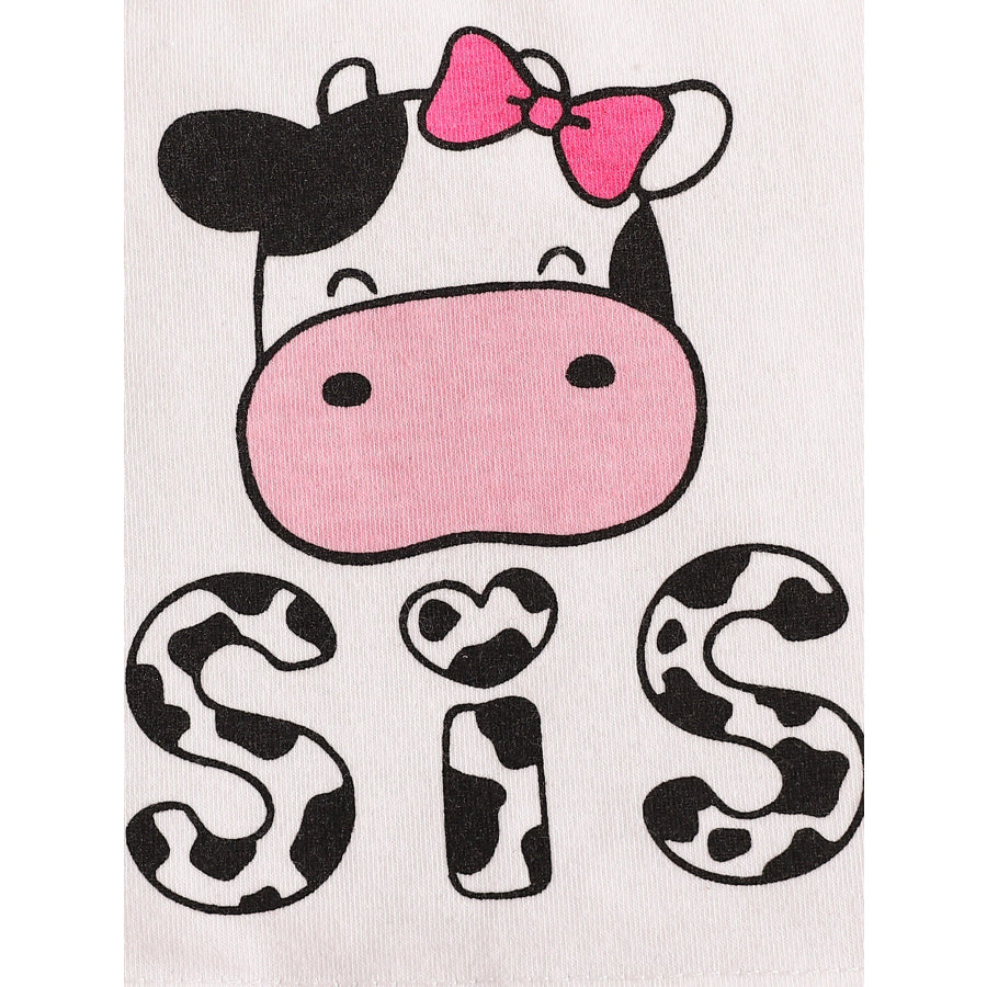 Children’s Cow Print Tank Top & Shorts Set Apparel and Accessories
