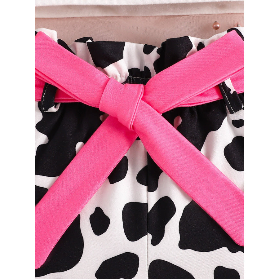 Children’s Cow Print Tank Top & Shorts Set Apparel and Accessories