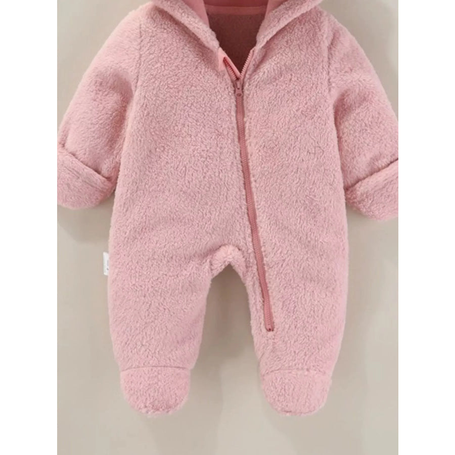 Children’s Cozy Bear Hooded Fleece One-Piece Apparel and Accessories