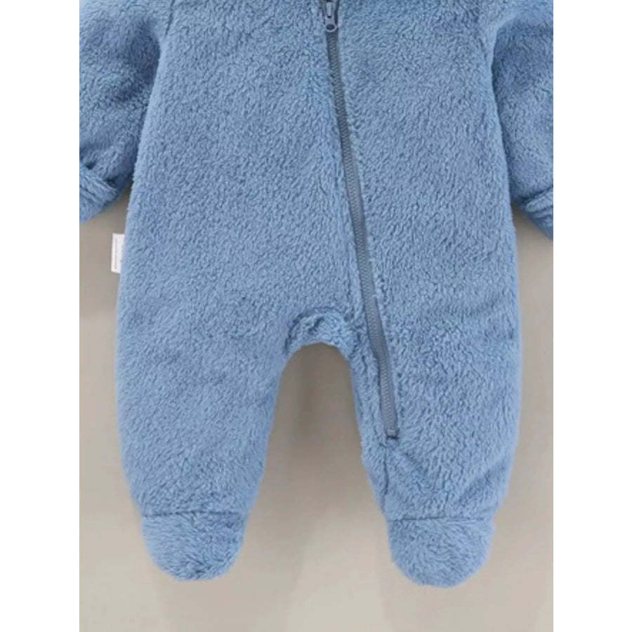 Children’s Cozy Bear Hooded Fleece One-Piece Apparel and Accessories
