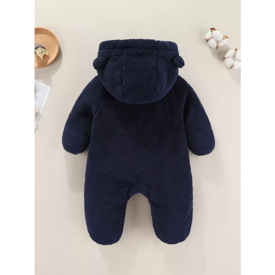 Children’s Cozy Bear Hooded Fleece One-Piece Apparel and Accessories