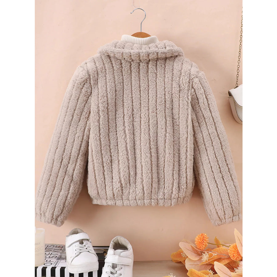 Children’s Cozy Fleece Button-Down Jacket Apparel and Accessories