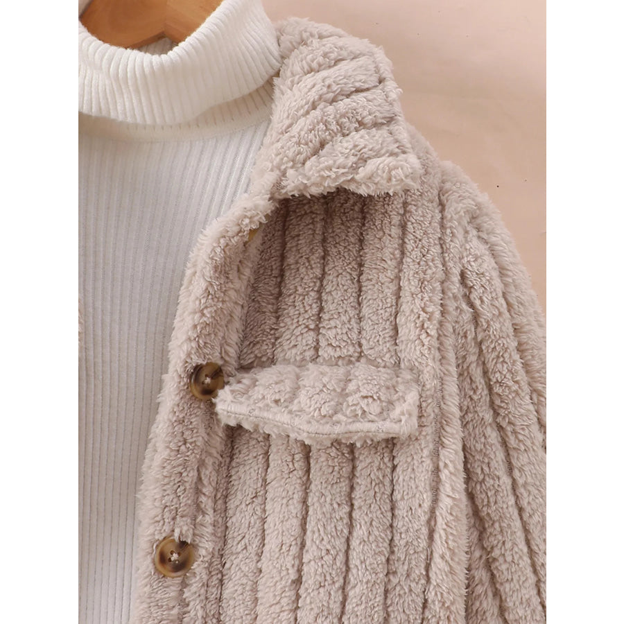 Children’s Cozy Fleece Button-Down Jacket Apparel and Accessories
