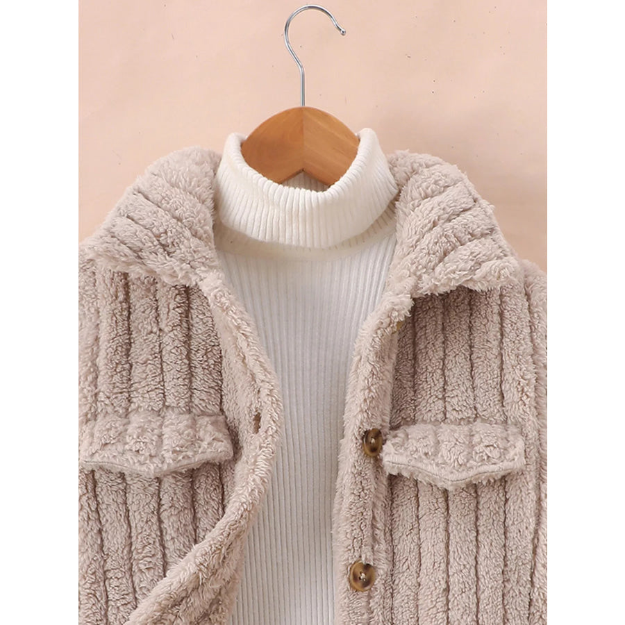 Children’s Cozy Fleece Button-Down Jacket Apparel and Accessories