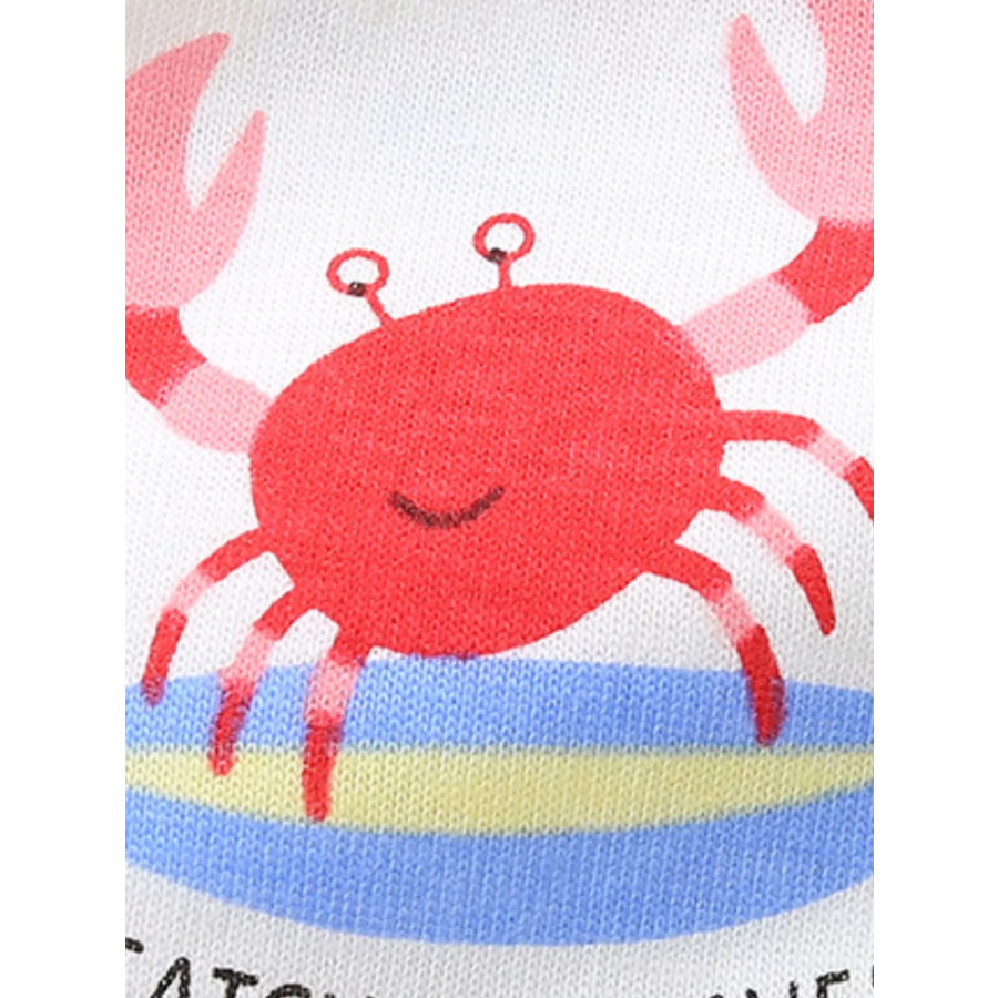 Children’s Crab Print T-Shirt & Shorts Set Apparel and Accessories