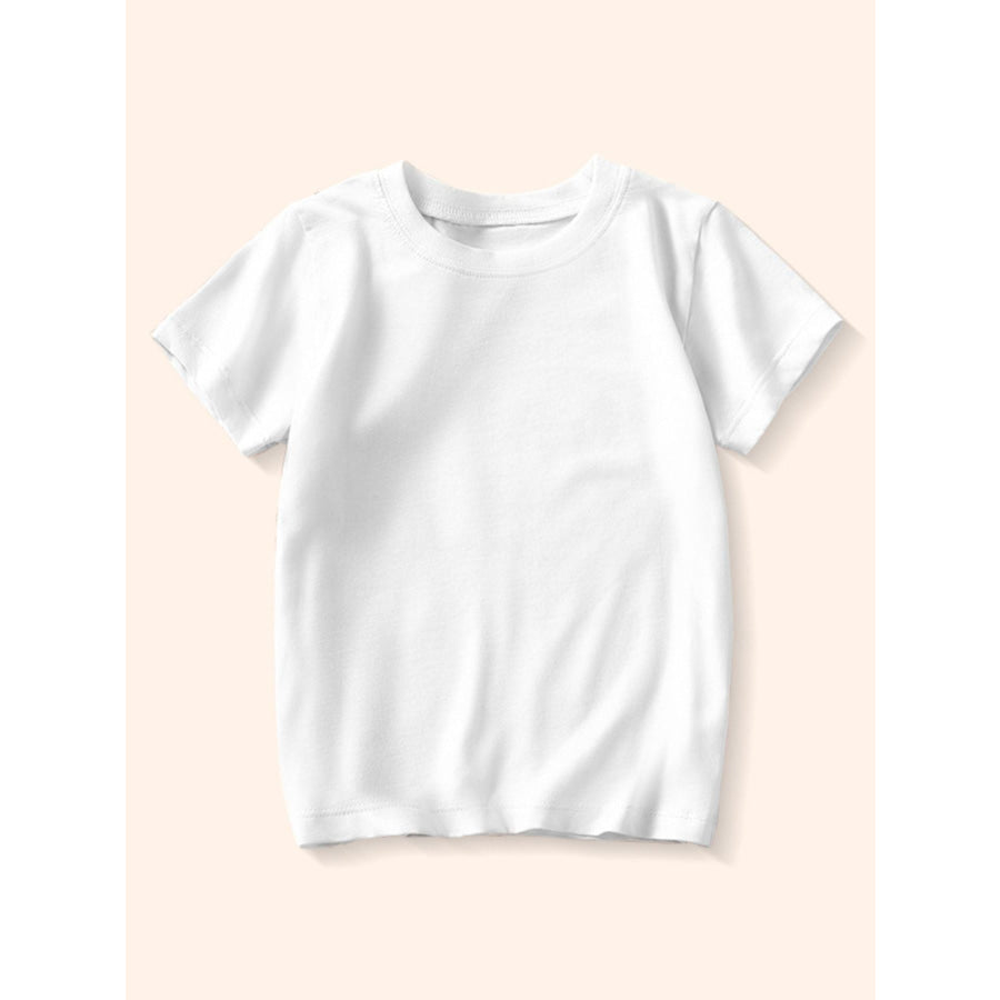 Children’s Crew Neck Round Neck T-Shirt Apparel and Accessories