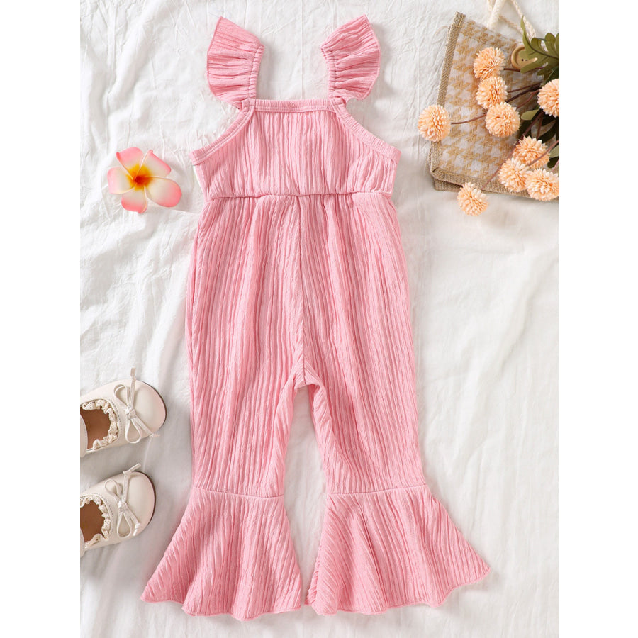 Children’s Crochet Ruffle Trim Jumpsuit Apparel and Accessories