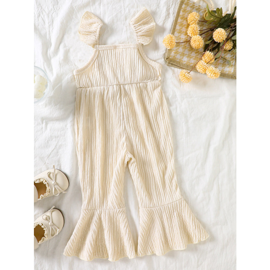 Children’s Crochet Ruffle Trim Jumpsuit Apparel and Accessories