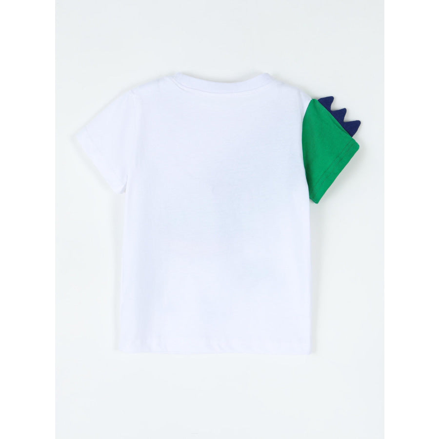 Children’s Crocodile Graphic Round Neck T-Shirt Apparel and Accessories