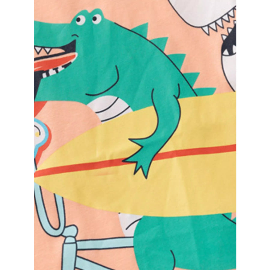 Children’s Crocodile Graphic Short Sleeve T-Shirt Apparel and Accessories