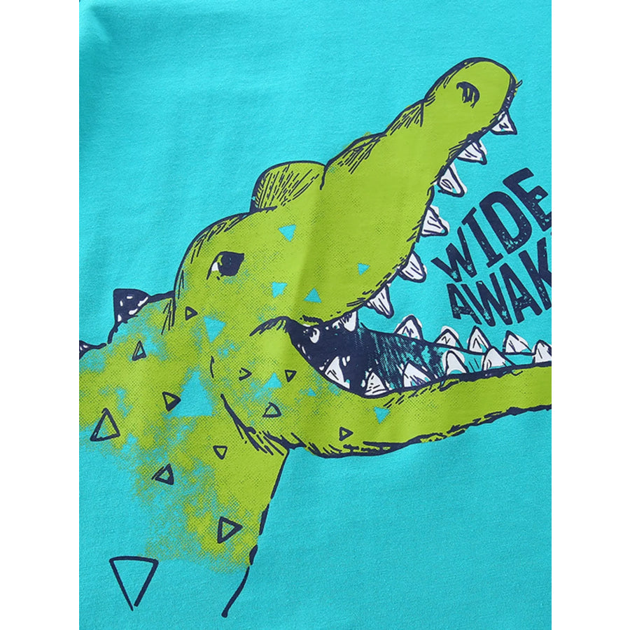 Children’s Crocodile Graphic Tee and Shorts Set Apparel and Accessories