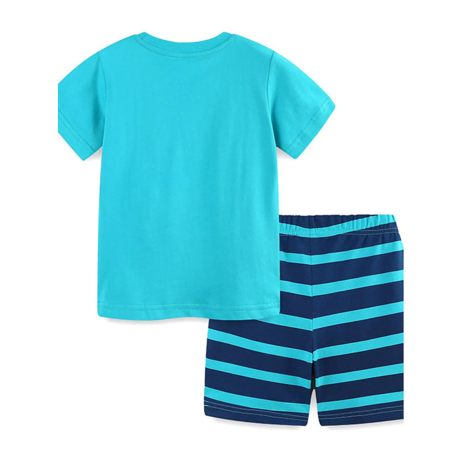 Children’s Crocodile Graphic Tee and Shorts Set Apparel and Accessories