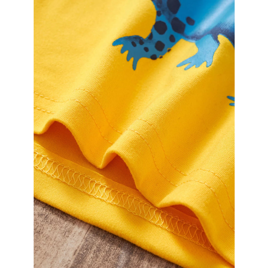 Children’s Crocodile Short Sleeve T-Shirt & Shorts Set Apparel and Accessories