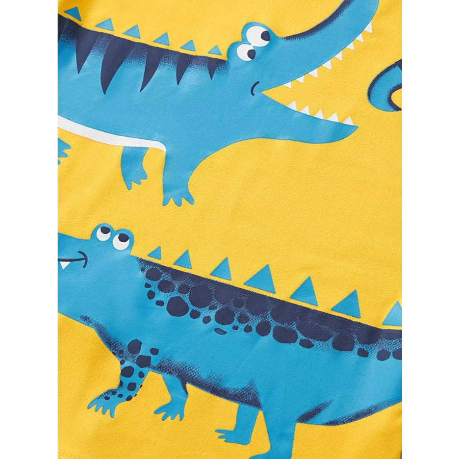 Children’s Crocodile Short Sleeve T-Shirt & Shorts Set Apparel and Accessories