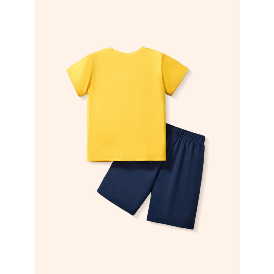 Children’s Crocodile Short Sleeve Tee and Shorts Set Apparel and Accessories