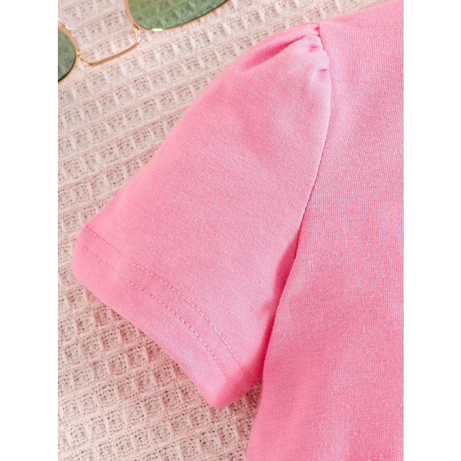 Children’s Crop Top & Ruched Dress Set Apparel and Accessories
