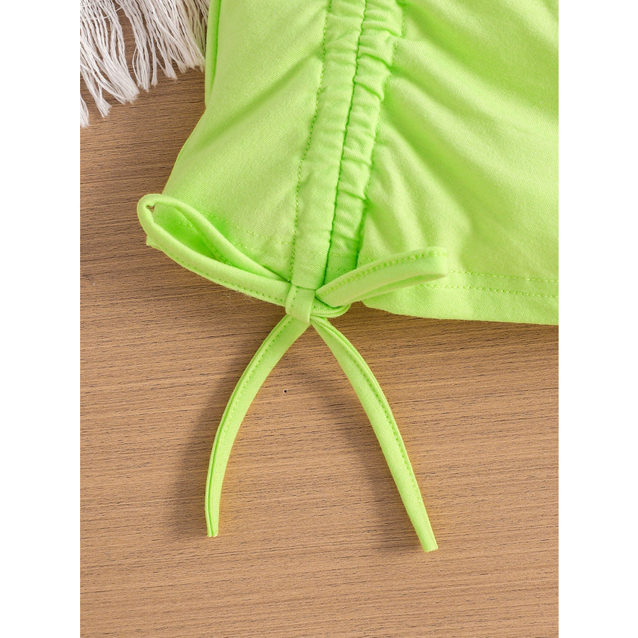 Children’s Crop Top & Ruched Dress Set Apparel and Accessories