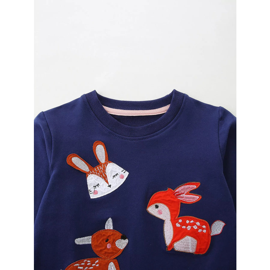 Children’s Cute Animal Tulle Hem Sweatshirt Apparel and Accessories