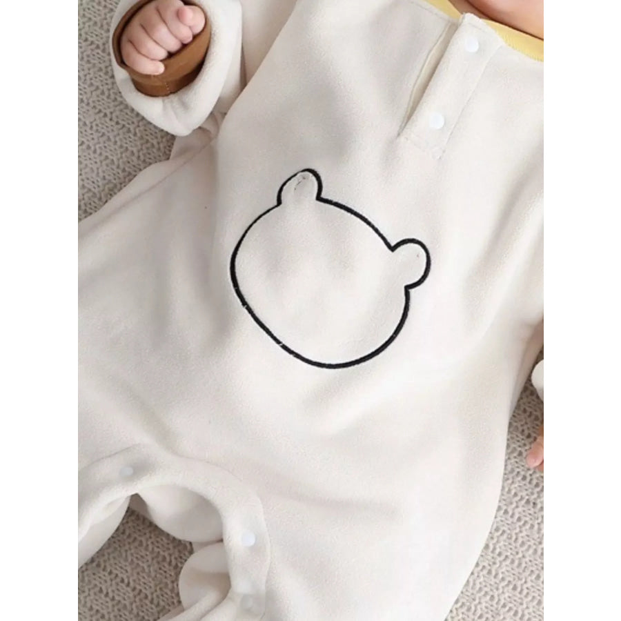 Children’s Cute Bear Long Sleeve One-Piece Apparel and Accessories