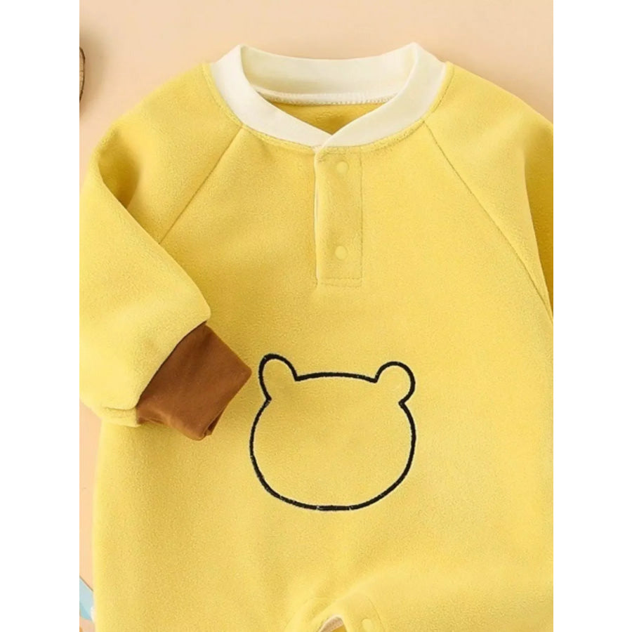 Children’s Cute Bear Long Sleeve One-Piece Apparel and Accessories