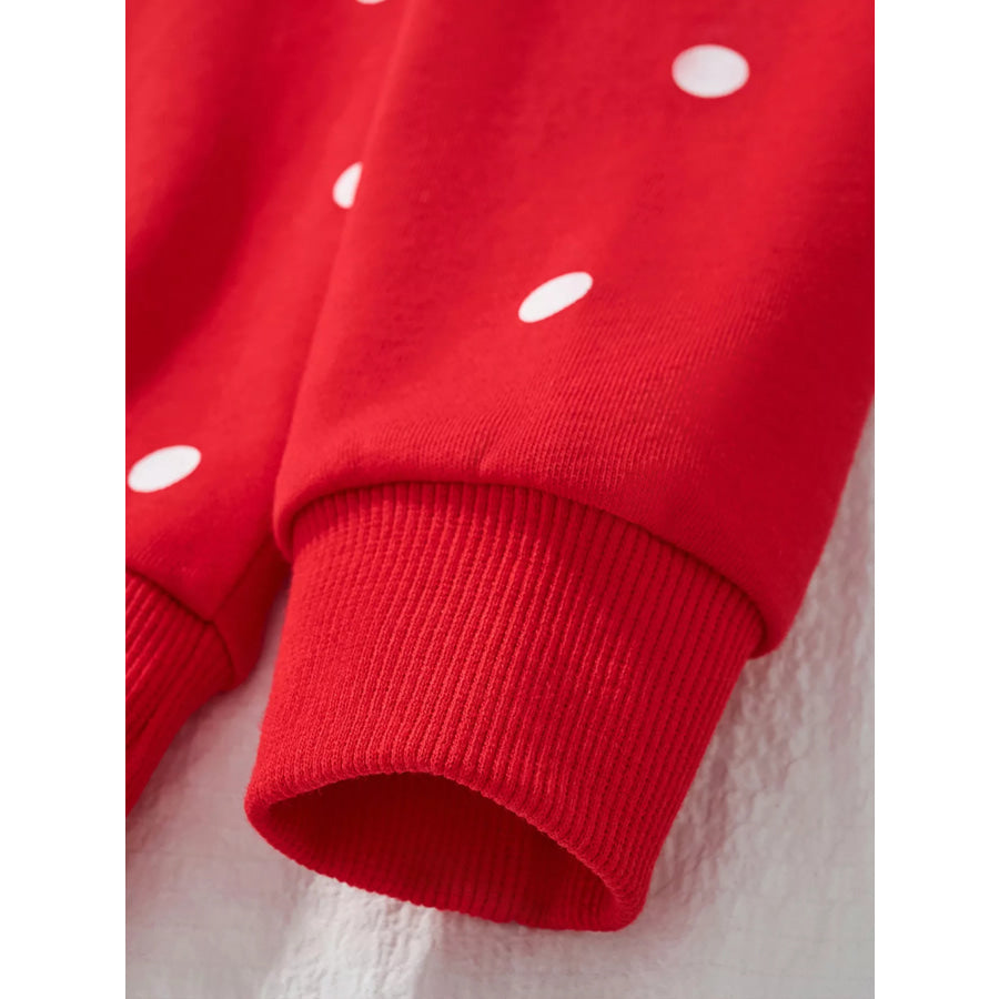 Children’s Cute Bunny Polka Dot Sweatshirt Apparel and Accessories