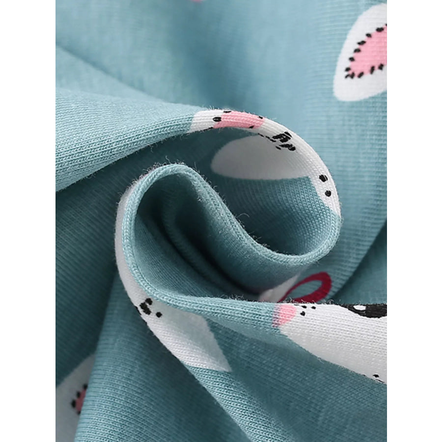 Children’s Cute Bunny Print Tiered Ruffle Dress Apparel and Accessories