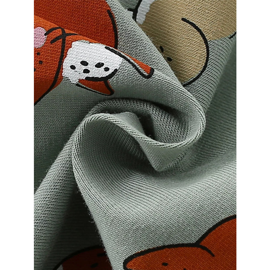 Children’s Cute Cartoon Print Tiered Dress Apparel and Accessories