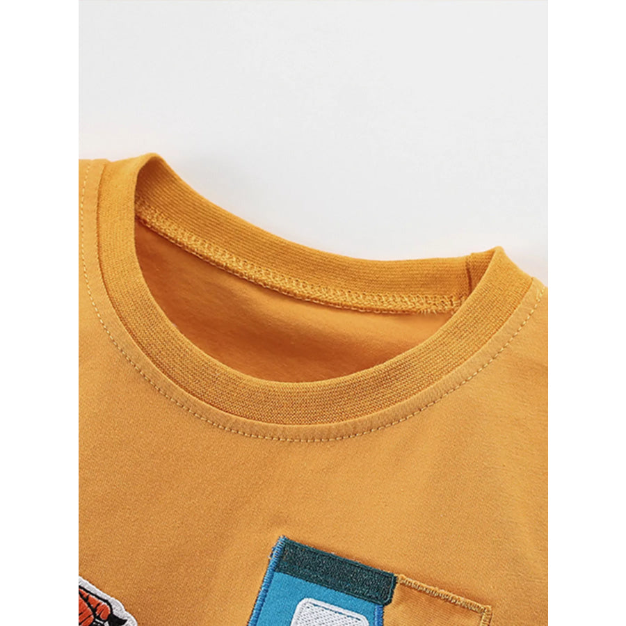 Children’s Cute Cartoon Truck Graphic T-Shirt Apparel and Accessories
