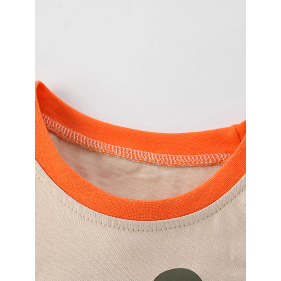 Children’s Cute Dinosaur Pocket Short Sleeve T-Shirt Apparel and Accessories