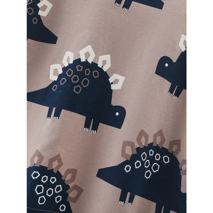 Children’s Cute Dinosaur Print Tee and Shorts Set Apparel and Accessories