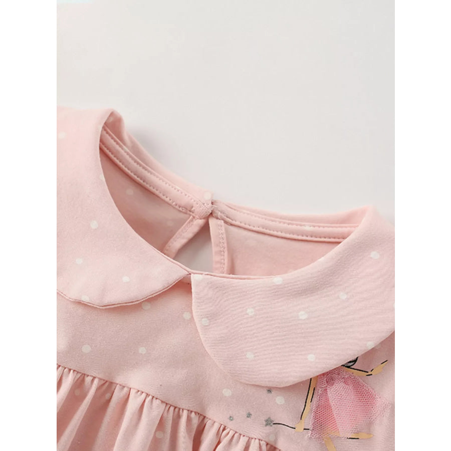 Children’s Cute Fairy Embroidered Peter Pan Collar Dress Apparel and Accessories