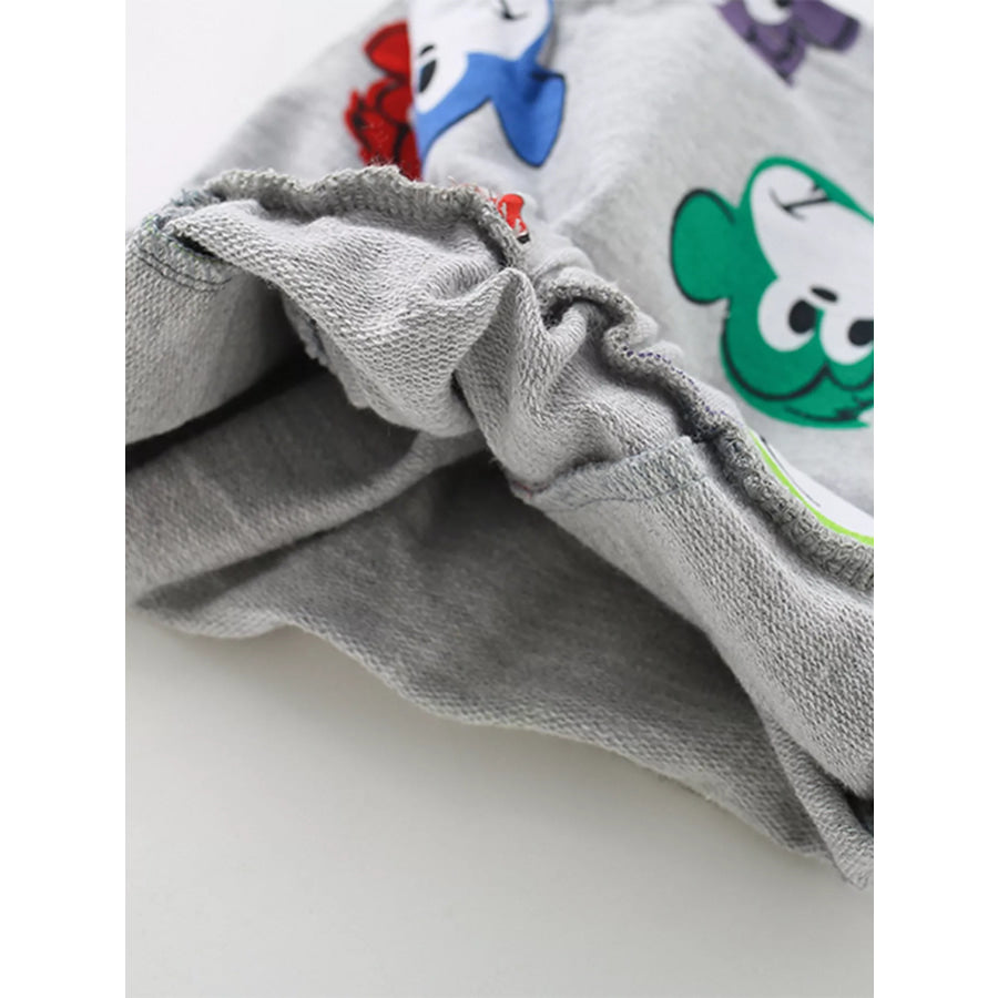 Children’s Cute Monkey Tee and Shorts Set Apparel Accessories